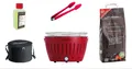 LotusGrill Starter-Set Classic  Grill Feuerrot mit USB-Anschluß