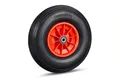 relaxdays Schubkarren-Rad Schubkarrenrad Vollgummi 4.00-6, Schwarz-Rot