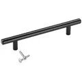 SO-TECH® Möbelgriff Stangengriff G1, schwarz, Lochabstände 96 - 128 mm, Lochabstand 128 mm, inkl. Schrauben schwarz Bohrlochabstand: 128 mm