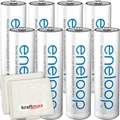 8er Pack Panasonic Eneloop AA/Mignon Akkus - Neueste Generation - Hochleistungs Akku Batterien in Kraftmax Akkuboxen V5
