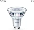 Philips Hue LED-Leuchtmittel LED classic Lampe 50W GU10 kaltweiß 390lm 2er Pack, GU10