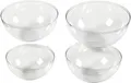 Beton-Gießform, Größe 13,6+15,6+18+20 cm, 4 Stück für halbkugelförmige Schalen