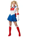 Funidelia Offizielles Luna Kostüm - Sailor Moon für Damen, Enthält Kleid, Halsband, Tiara, Handschuhe und Stiefelüberzüge, Anime, Cosplay - Outfit für Erwachsene für Karneval und Halloween - Größe M