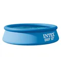 INTEX "Easy Set" Pool rund Aufstellpool (Ø 244 x 61cm) Robuster aufblasbarer Kinderpool Familienpool für Garten Rundpool Planschbecken, Volumen 1.942 L, Pool für Kinder ab 3 Jahren, blau (28106NP)