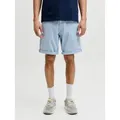 Jack & Jones Chinoshorts JPSTBOWIE JJSHORTS S mit Aufschlag blau S