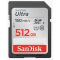 SanDisk SDXC-Karte Ultra UHS-I U1 Class10 Speicherkarte 512 GB 150 MB/s