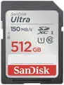 SanDisk SDXC Ultra 512GB (Class 10/UHS-I/150MB/s) SDXC-Karte 512GB UHS-Class 1 Wasserdicht, stoßsic
