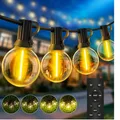 LED Lichterkette 15m G40 Außen Fernbedienung Dimmbar