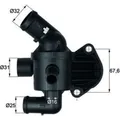 Mahle TI 15 87 Thermostat Kühlmittel für VW SEAT AUDI SKODA CADDY TOURAN B7 A3