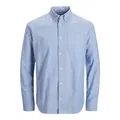 Jack & Jones Hemd BROOK Slimfit Langarmhemd mit Button-Down-Kragen