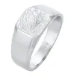Kuzzoi Siegelring Herrenring matt in 925 Sterling Silber Klassischer Herren Silberring massiv (11 mm) Ring für Männer Ringgröße 66