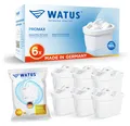 6er Watus Wasserfilter Kartuschen für Kannen, Ersatz für Brita Maxtra + Filterkartuschen, Aktivkohlefilter Filter, Kompatibel Wasserfilter Brita Kanne