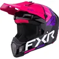 FXR Clutch Comp Motocross Helm, schwarz-pink, Größe XL für Männer