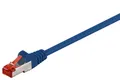 Goobay 95576 CAT 6 Patchkabel, S/FTP (PiMF), Blau, 1.5 m - LSZH halogenfrei, Kup