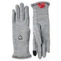 Hestra Gravita Merino-Futter, 5-Finger-Touchscreen-kompatible Handschuheinlagen aus Wollmischung für alltägliche Wärme und Schichten, GRAU, 10