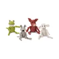 Beeztees Tierkuscheltier Hundespielzeug Ribbed Frosch Froggi grün