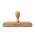Personalisierter Holzstempel mit eigenem Text oder Logo, 140x50mm