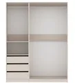 Marmex Kleiderschrank TRES H 111/100x206x51 cm, graubeige cashmere