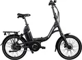 E-Bike "X20", 7 Gang, Shimano, Nexus, Mittelmotor 250 W, Pedelec, Elektrofahrrad für Damen u. Herren schwarz/rot 20 Zoll (50,80 cm) 45 cm - 20 Zoll (50,80 cm)