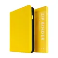 Vault X 9-Taschen-Trading-Kartenordner mit Reißverschluss, 360 Karten, Premium Exo-Tec-Albummaterial, 20 seitlich ladbare Seiten, Sammelordner für Sammelkartenspiele, Sportkarten, TCG (Gelb)