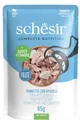 Schesir | Filetfutter für Katzen | 85g Beutel - Thunfisch mit Seebarsch 85g