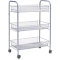 Zeller Rollwagen Mesh 62,5 cm x 26 cm x 44 cm Silber