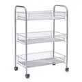 Zeller 17720 Etagen-Rollwagen Mesh 43.5 x 26 x 62.5 cm, grau, 1er Pack
