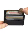 Gentlemen's Kartenetui - Kreditkartenetui mit Münzfach & RFID Schutz - Slim Wallet Herren, Slim Wallet Herren mit Scheinfach und AirTag-Fach