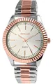 Excellanc Damen-Uhr Edelstahl Zugband Analog Quarz 1700063 (silberfarbig roségoldfarbig)