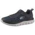 Skechers Track-Scloric Sneaker, Freizeitschuh, Halbschuh, Schnürschuh mit Skechers Memory Foam blau 43 EU