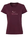VAUDE Women's Cyclist T-Shirt V, Shirt zum Radfahren, Cassis/Rose, 42