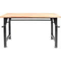 rikta Werkbank, höhenverstellbar (85-105 cm), 35 mm Holzarbeitsplatte, BxT: 135 x 60 cm, Tragfähigkeit (max.): 200 kg