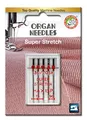 ORGAN NEEDLES Nadel, 5 Stück, Größe 75/90, für Lycra, Latex, elastische Materialien, Most Domestic Sewing Machines, Normaler Spitze