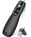 Grün USB C Presenter, 2.4 GHz Wireless Powerpoint Fernbedienung via USB C Emp...