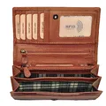 Benthill Geldbörse Damen Leder - Hochwertige Echt-Leder Damen Portemonnaie mit RFID Schutz - Lange Vintage Damenbörse - Frauen Portmonee inkl. Geschenkbox, Farbe:Braun