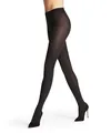 FALKE Damen Strumpfhose Cotton Touch W Ti Baumwolle einfarbig 1 Stück, Schwarz Black 3009-O, M-L
