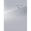 Zeller - Magnettafel Für Notizen Inox + 3 Magnete, Silbern, 60x80 Cm
