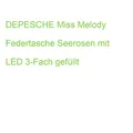 DEPESCHE Miss Melody Federtasche Seerosen mit LED 3-Fach gefüllt (0012947)