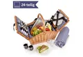 SÄNGER Picknickkorb Sylt (Set, 24 St., Picknickkorb), 4 Personen, Picknickdecke & Geschirr
