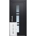 Kunststoff-Haustür 100 cm x 200 cm K017 Anschlag Links Anthrazit/Weiß