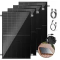 Solakon 2000W Balkonkraftwerk komplett Steckdose - Inklusive Halterung - Balkonkraftwerk 2000 Watt neuester Wechselrichter 800W - Solaranlage Komplettset mit 4x500W Solarpanel mit 5m Kabel