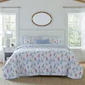 Laura Ashley Ahoy Quilt Set, King, Blue Multi