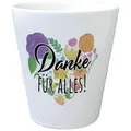 speecheese Blumentopf Danke für alles Blumentopf mit Herz aus Blumen