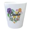 Danke für alles Blumentopf mit Herz aus Blumen