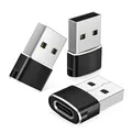 Basesailor für Apple Watch 11 Series Adapter,USB auf USB C Adapter 3Pack,Typ-C Buchse zu A Stecker Ladekabel für Galaxy A54 A35 A25 A15 A05s A34 A14,S24 S23 S22 S21 Ultra FE,Z Flip Fold 6 5,iPhone 17