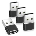 USB Adapter Stecker iPhone USB-C Kompakt Langlebig Aluminium 4Pack