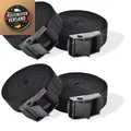 RIO Lashing Strap 1m 4 Stück Black Ratchet Clamping Lock