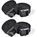 Spanngurte 4er Set 1m Schwarz Ratsche Zurrgurte Ladegurt Motorradzubehör