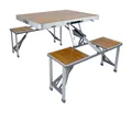 Bo-Camp Bambus Picknicktisch, braun/silber