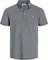 JACK & JONES Polo Shirt Kurzarm Uni Hemd JJEPAULOS Pique Baumwolle Größe: M